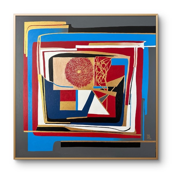 48” x 48” Original Acrylic Painting on Gallery wrapped canvas - Picture 2 of 3